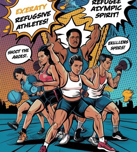 nike celebre lequipe olympique des refugies pour paris 2024