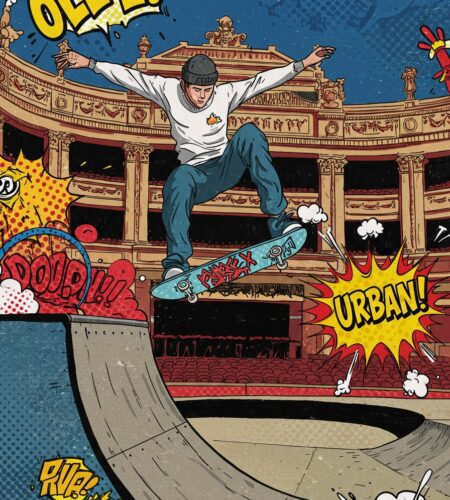 skateboard et culture ollie electrise le chatelet